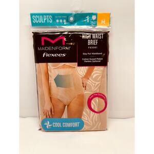 Women Maidenform Flexees Ultra Firm Cool Comfort High Waist Brief Size M New